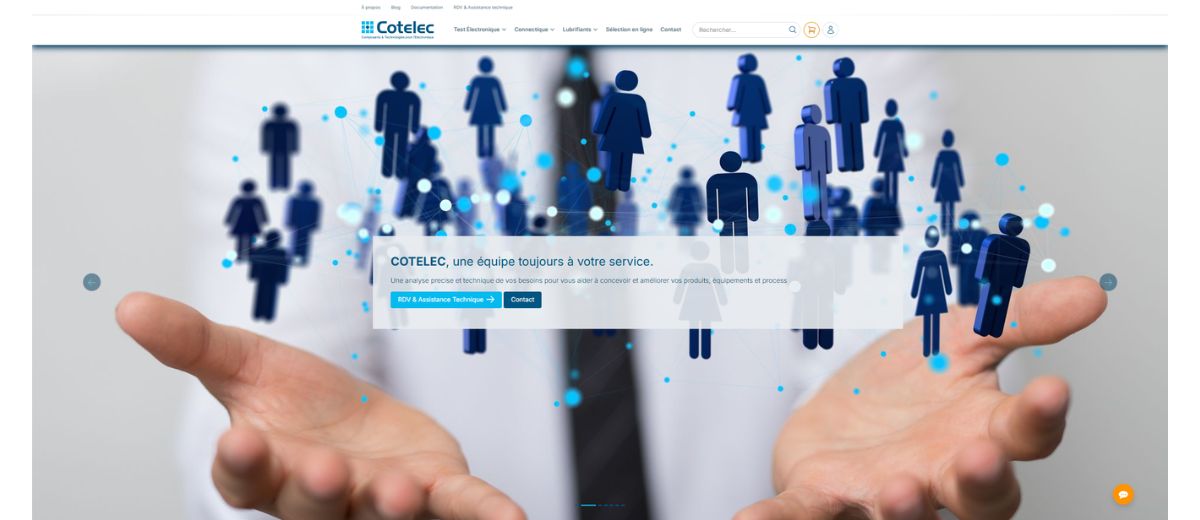 Illustration de la connectique industrielle et du test électronique avec pointes de test sur PCB